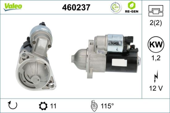 Obrázok żtartér VALEO  RE-GEN REMANUFACTURED 460237