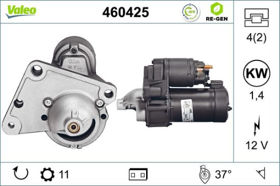 Obrázok żtartér VALEO  RE-GEN REMANUFACTURED 460425