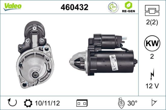 Obrázok żtartér VALEO  RE-GEN REMANUFACTURED 460432