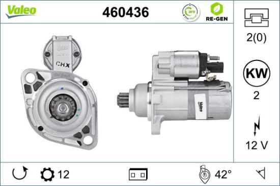Obrázok żtartér VALEO  RE-GEN REMANUFACTURED 460436