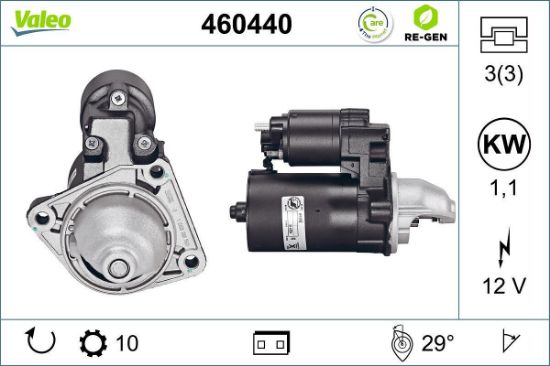 Obrázok żtartér VALEO  RE-GEN REMANUFACTURED 460440