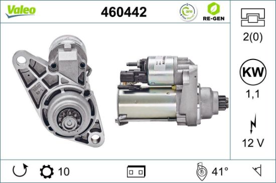 Obrázok żtartér VALEO  RE-GEN REMANUFACTURED 460442