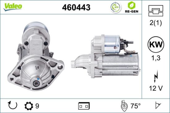 Obrázok żtartér VALEO  RE-GEN REMANUFACTURED 460443