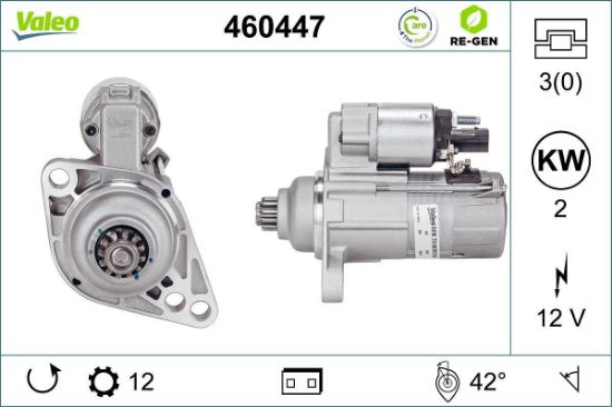 Obrázok żtartér VALEO  RE-GEN REMANUFACTURED 460447