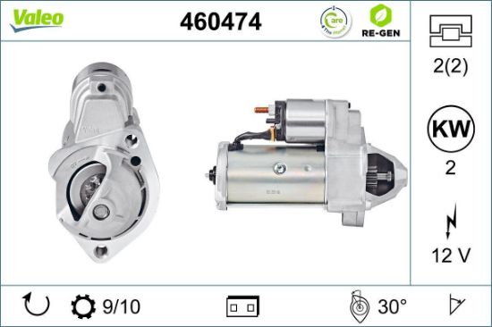 Obrázok żtartér VALEO  RE-GEN REMANUFACTURED 460474