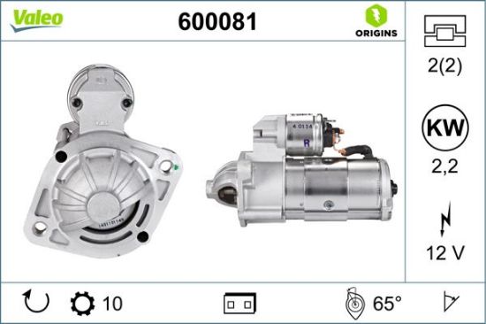 Obrázok żtartér VALEO  ORIGINS NEW 600081
