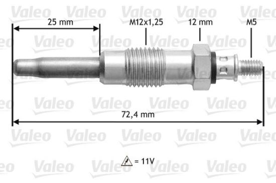 Obrázok żeraviaca sviečka VALEO  345100