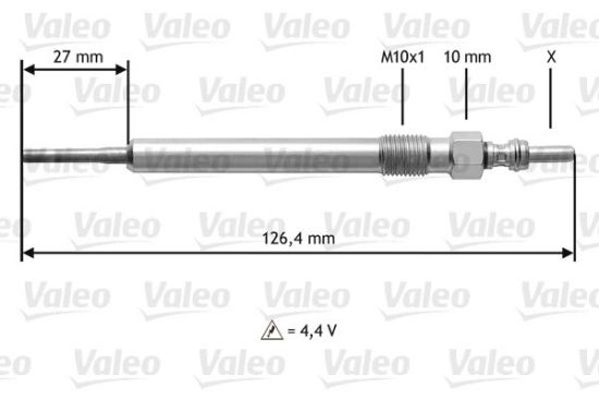 Obrázok żeraviaca sviečka VALEO  345183