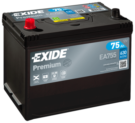 Obrázok Batéria EXIDE PREMIUM *** 12V/75Ah/630A