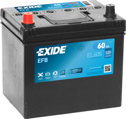 Obrázok Batéria EXIDE EFB 12V/60Ah/520A