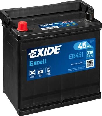 Obrázok Batéria EXIDE EXCELL ** 12V/45Ah/330A