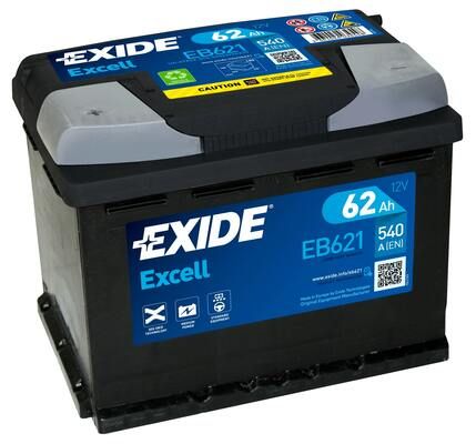 Obrázok Batéria EXIDE EXCELL ** 12V/62Ah/540A