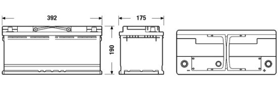 Obrázok Batéria EXIDE EXCELL ** 12V/110Ah/850A