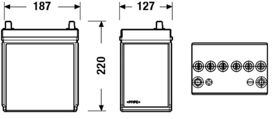 Obrázok Batéria EXIDE EXCELL ** 12V/35Ah/240A