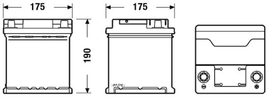Obrázok Batéria EXIDE EXCELL ** 12V/44Ah/400A