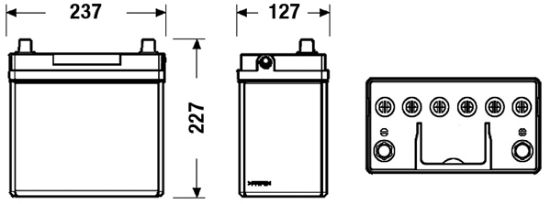 Obrázok Batéria EXIDE EXCELL ** 12V/45Ah/330A