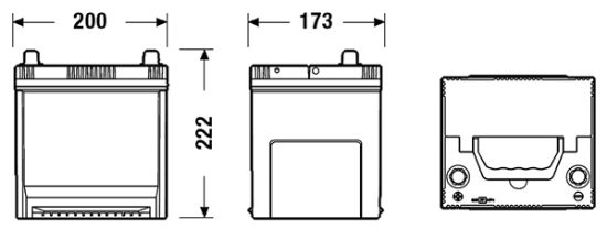Obrázok Batéria EXIDE EXCELL ** 12V/50Ah/360A