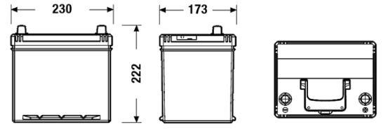 Obrázok Batéria EXIDE EXCELL ** 12V/60Ah/480A