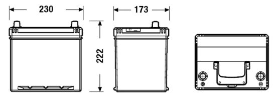 Obrázok Batéria EXIDE EXCELL ** 12V/60Ah/480A