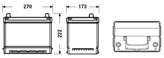 Obrázok Batéria EXIDE EXCELL ** 12V/70Ah/540A