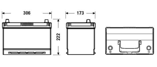 Obrázok Batéria EXIDE EXCELL ** 12V/95Ah/760A