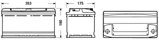 Obrázok Batéria EXIDE CLASSIC * 12V/90Ah/720A