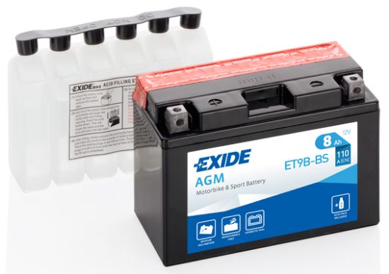 Obrázok Batéria EXIDE  AGM 12V/8Ah/110A