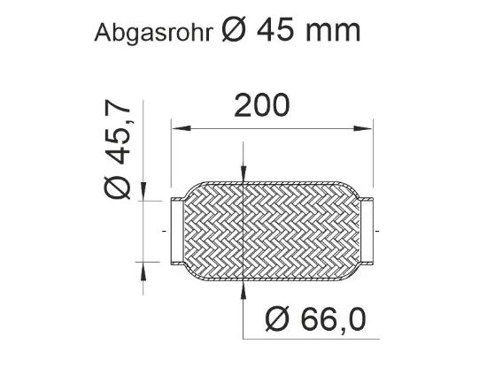 Obrázok Prużný diel výfuku ERNST  460019