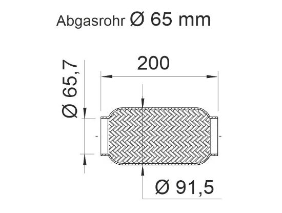 Obrázok Prużný diel výfuku ERNST  460262