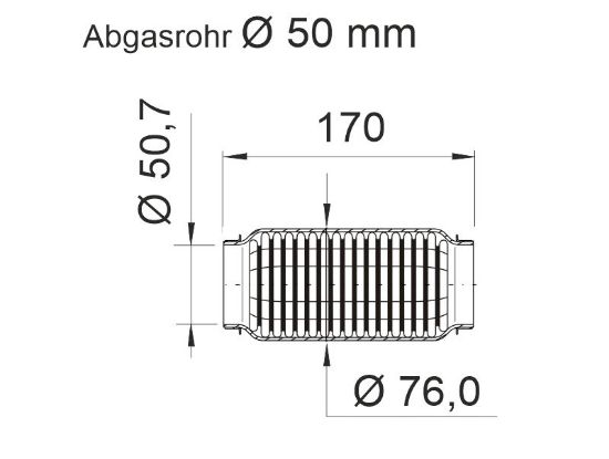 Obrázok Prużný diel výfuku ERNST "soft" 464017