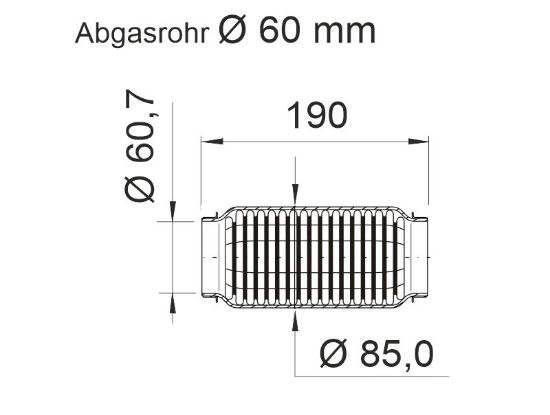 Obrázok Prużný diel výfuku ERNST "soft" 464079
