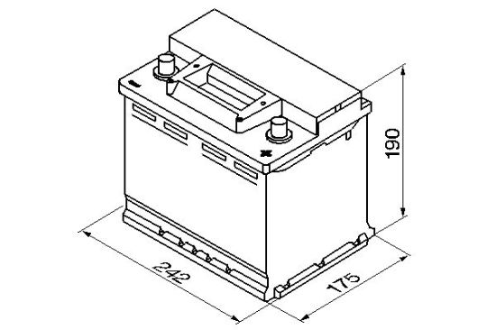 Obrázok Batéria BOSCH S3 12V/56Ah/480A