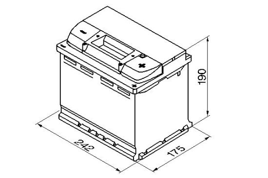 Obrázok Batéria BOSCH S4 12V/60Ah/540A
