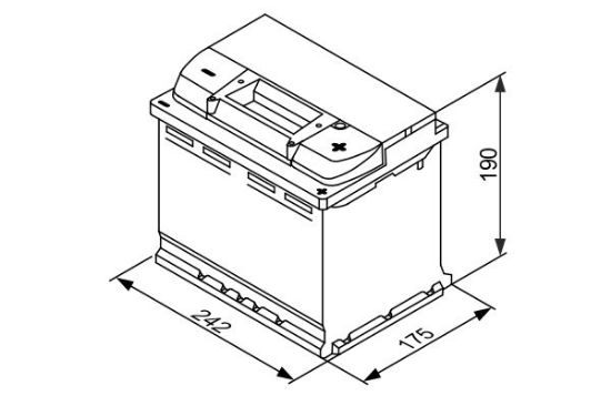Obrázok Batéria BOSCH S4E 12V/60Ah/560A