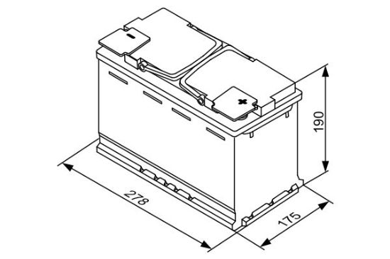 Obrázok Batéria BOSCH S5A 12V/70Ah/760A