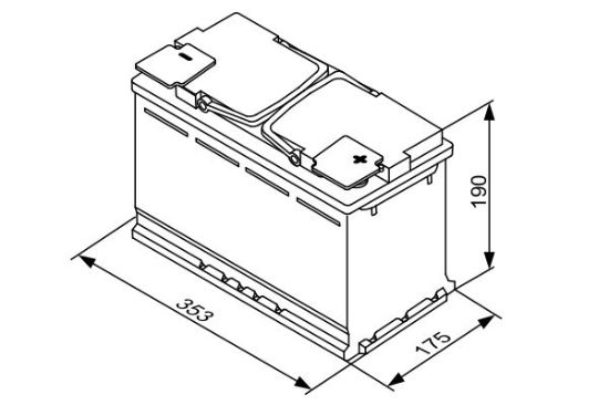 Obrázok Batéria BOSCH S5A 12V/95Ah/850A