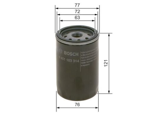 Obrázok Olejový filter BOSCH P3314