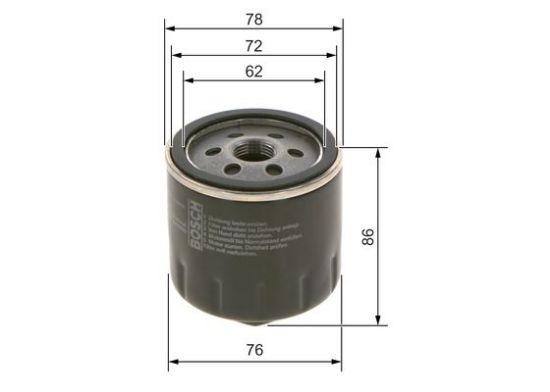 Obrázok Olejový filter BOSCH P3318