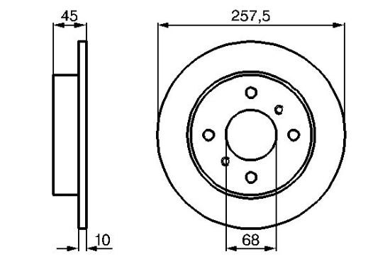 Obrázok Brzdový kotúč BOSCH  0986478564