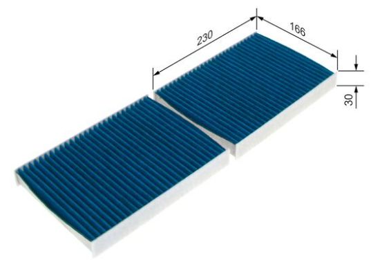 Obrázok Filter vnútorného priestoru BOSCH  0986628571