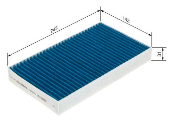 Obrázok Filter vnútorného priestoru BOSCH  0986628583