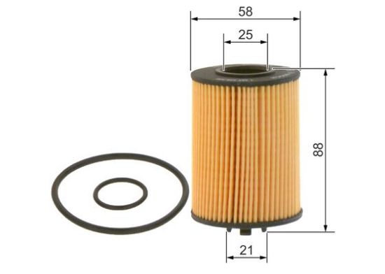 Obrázok Olejový filter BOSCH P9306