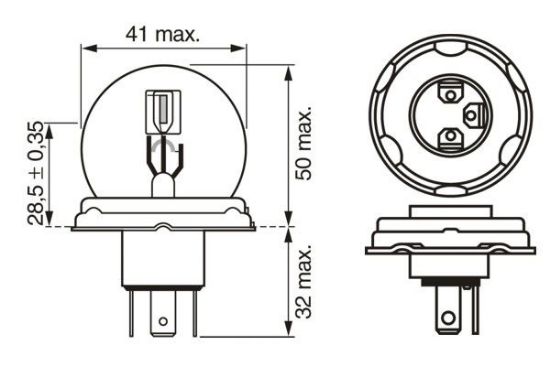 Obrázok żiarovka BOSCH Pure Light 1987302023