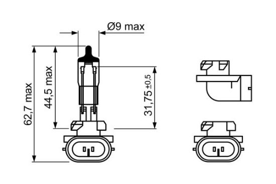 Obrázok żiarovka BOSCH Pure Light 1987302029