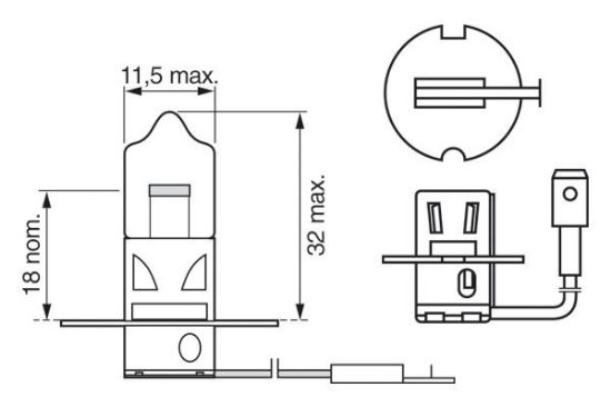 Obrázok żiarovka pre hlavný svetlomet BOSCH Pure Light WS 1987302031