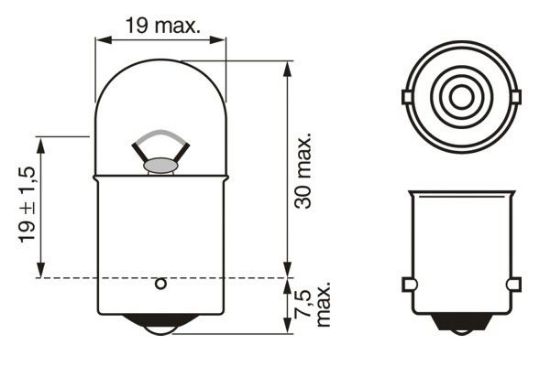 Obrázok żiarovka pre smerové svetlo BOSCH Pure Light WS 1987302203