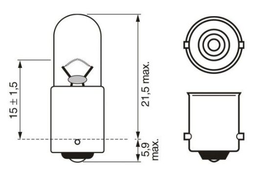 Obrázok żiarovka pre smerové svetlo BOSCH Pure Light WS 1987302207