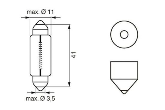 Obrázok żiarovka BOSCH Pure Light 1987301014