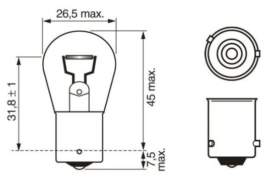 Obrázok żiarovka pre smerové svetlo BOSCH ECO WS 1987302812