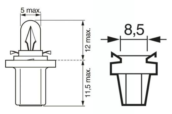 Obrázok żiarovka BOSCH Pure Light 1987302219
